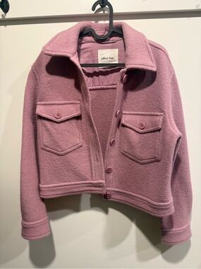 Wilfred Purple/Pink Cropped Shacket